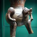 Footed vessel, Costa Rica, 800-1350 AD, ceramic - Naturhistorisches Museum Nürnberg - Nuremberg, Germany - DSC04064