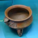 Footed bowl, Costa Rica highlands, 1000-1520 AD, ceramic - Naturhistorisches Museum Nürnberg - Nuremberg, Germany - DSC04007